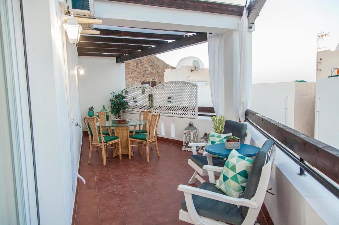 Coqueto Apartamento Con Vistas Al Mar Y Piscina Carboneras Bagian luar foto